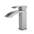 Tall Black Handle Chrome Bathroom Faucet